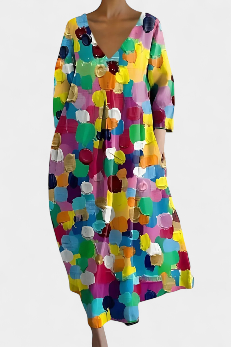 Victoria | Comfortable V-neck Dress