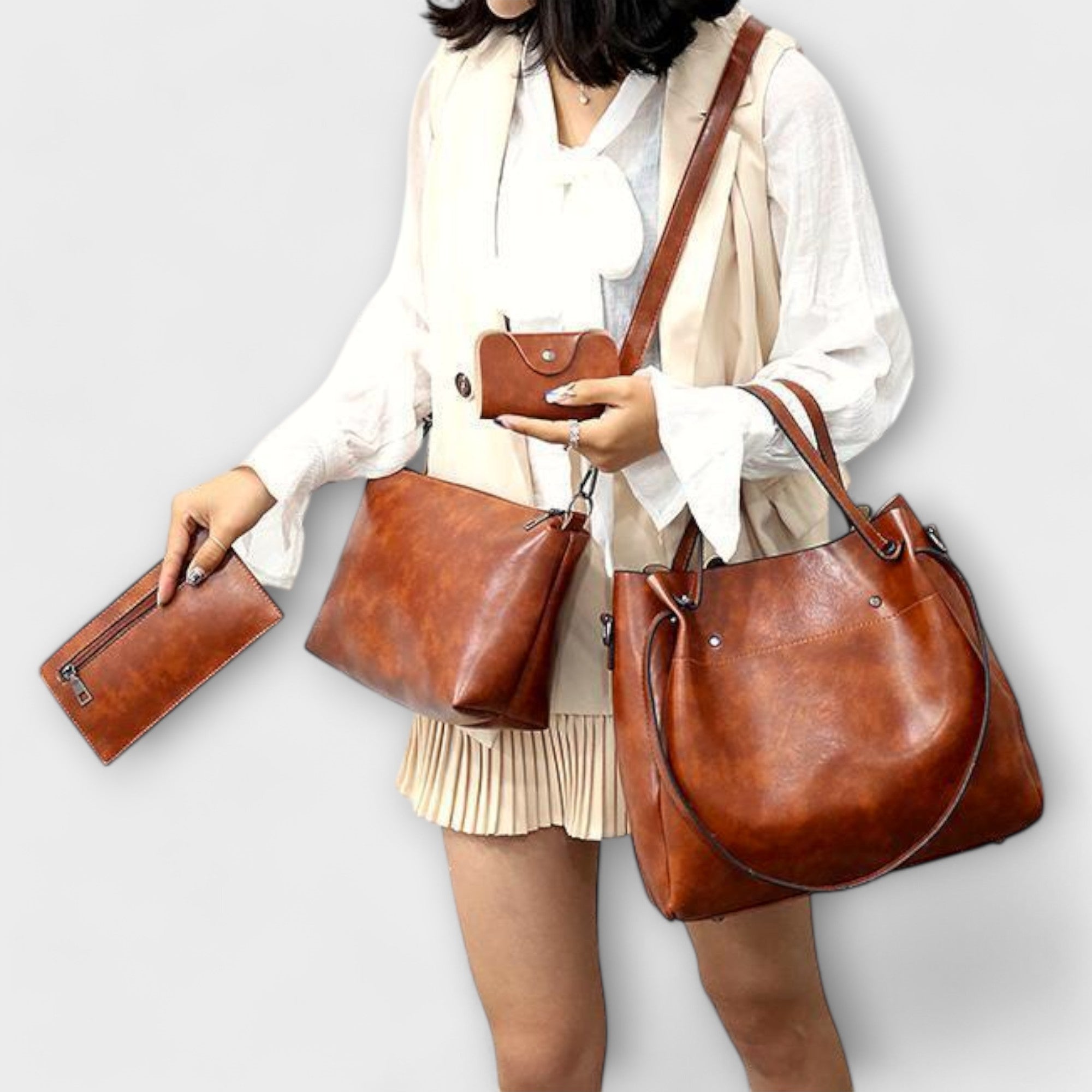 Victoria | 4-Piece Vintage Bag Set