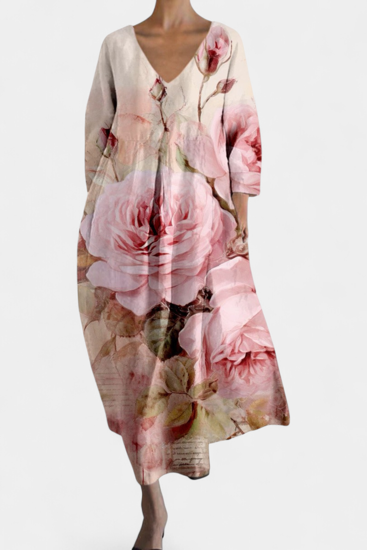 Victoria | Comfortable V-neck Dress