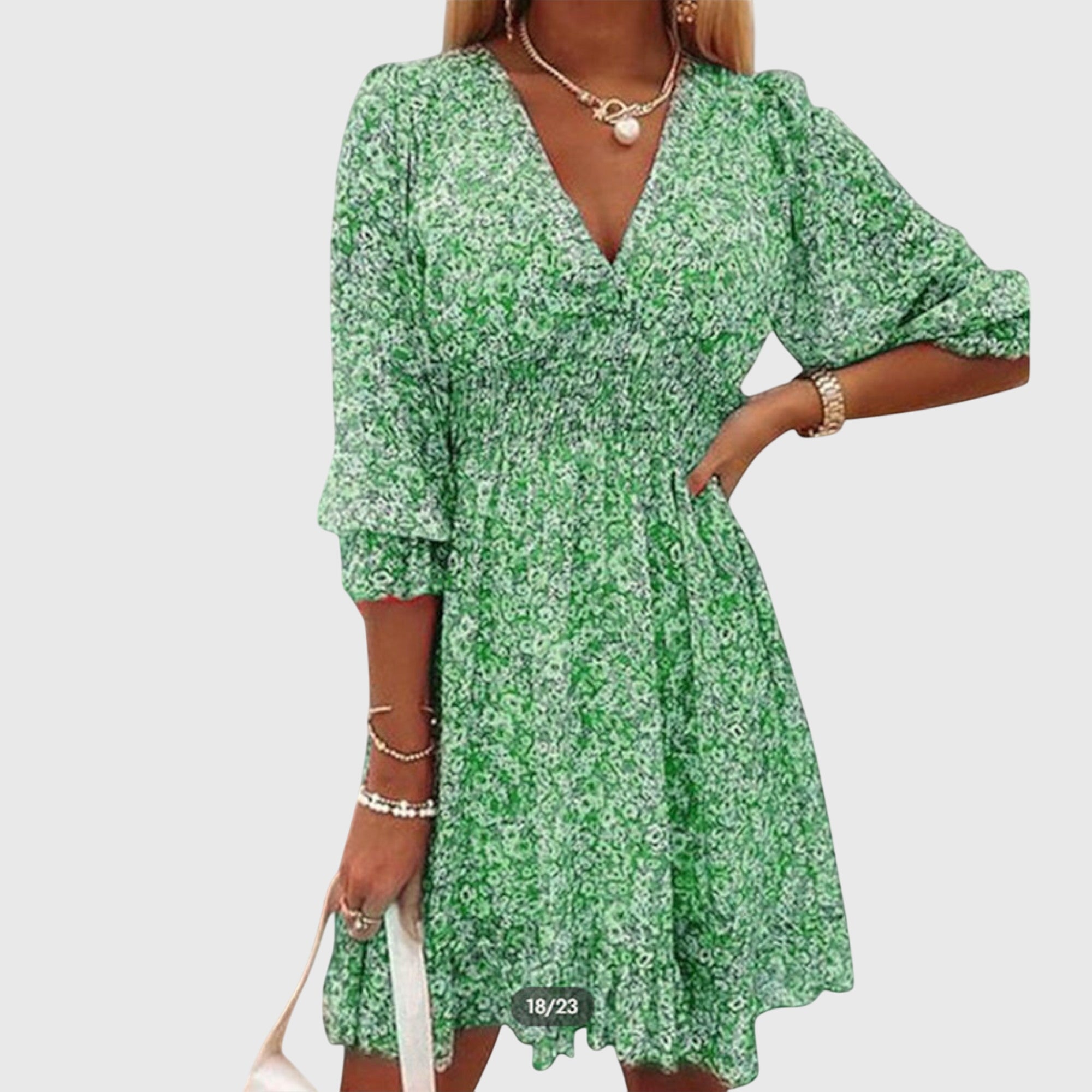 Victoria | Floral Puff Sleeve Dress