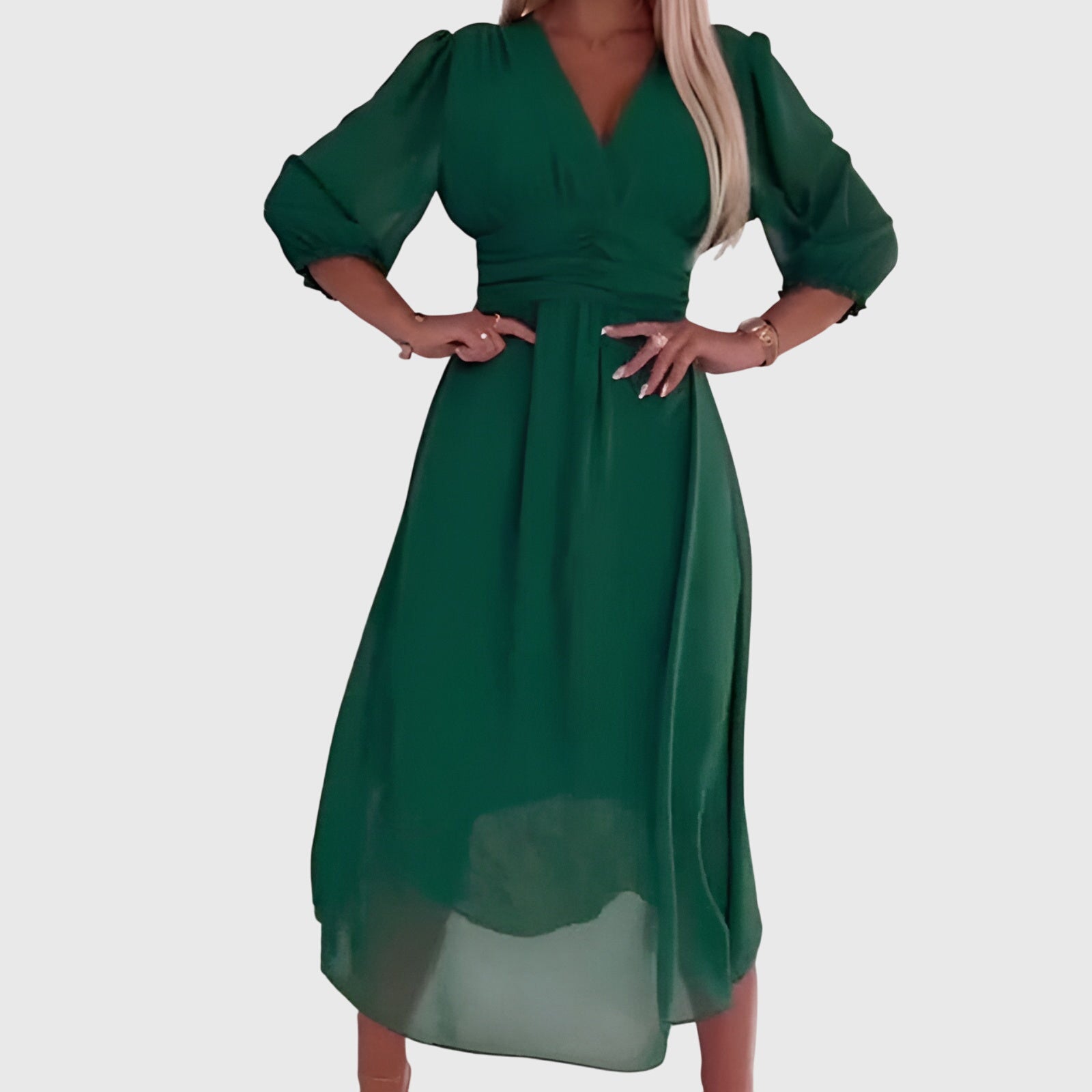 Victoria | Lightweight Silky Chiffon Dress