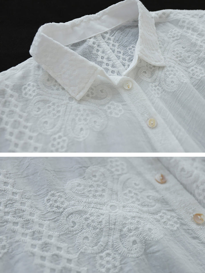 Victoria | Summer Artistic Embroidered Shirt