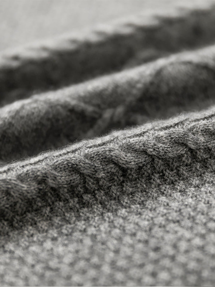 Victoria | Retro Winter Plain Jacquard Vest