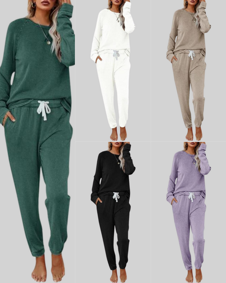Victoria | Casual Long Sleeve and Sweatpants Set