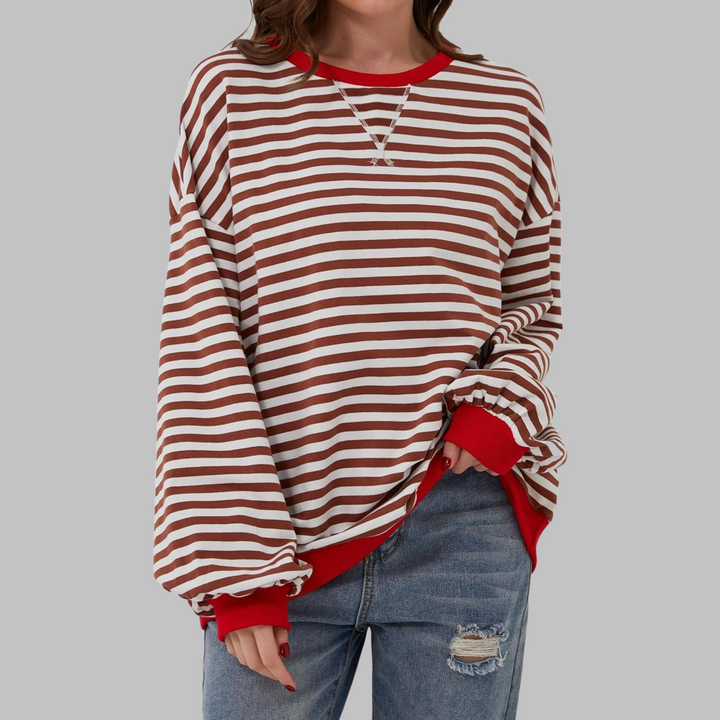 Victoria |  Striped jumper in cotton blend