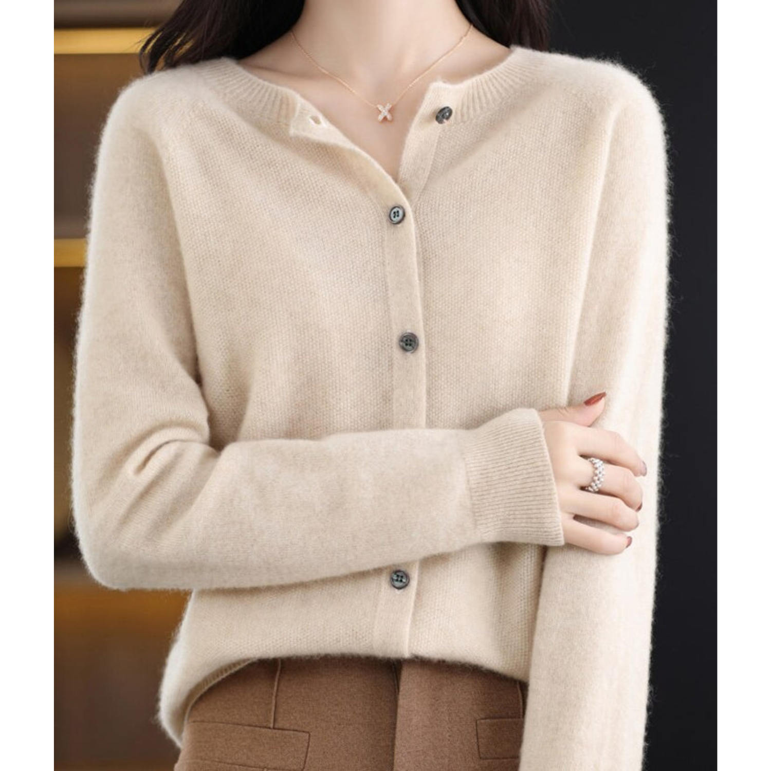 Victoria | Pure Merino Wool Women’s Crew-Neck Knitted Jumper