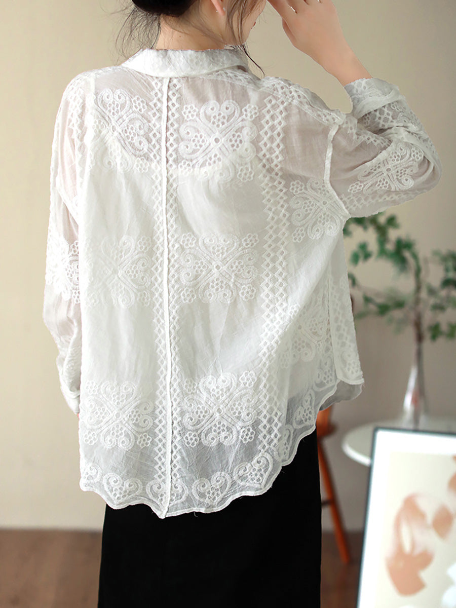 Victoria | Summer Artistic Embroidered Shirt