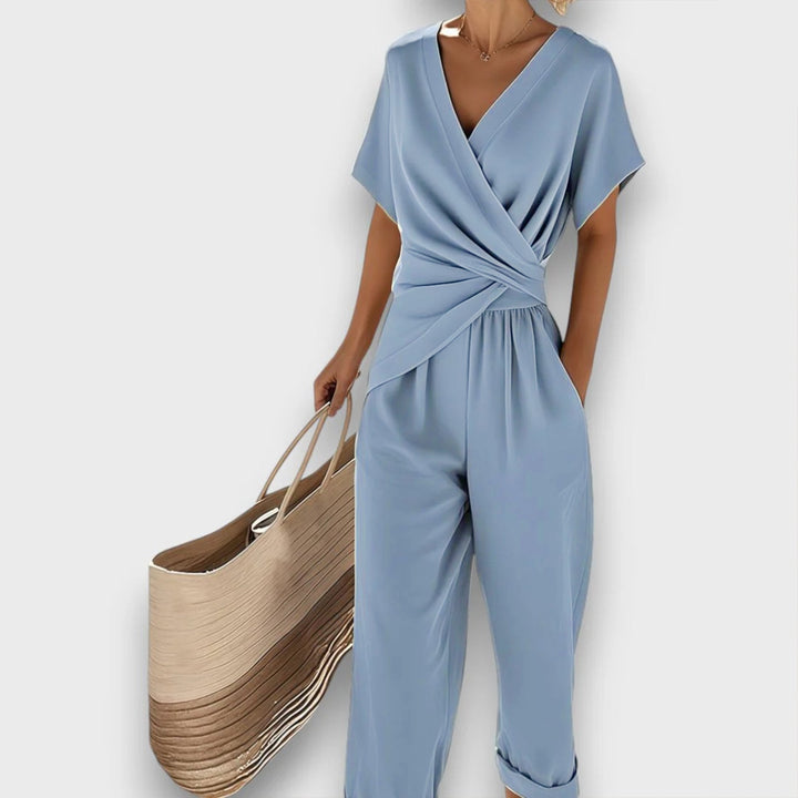 Victoria | 2-Piece Jumpsuit-Style Set with Wrap Effect