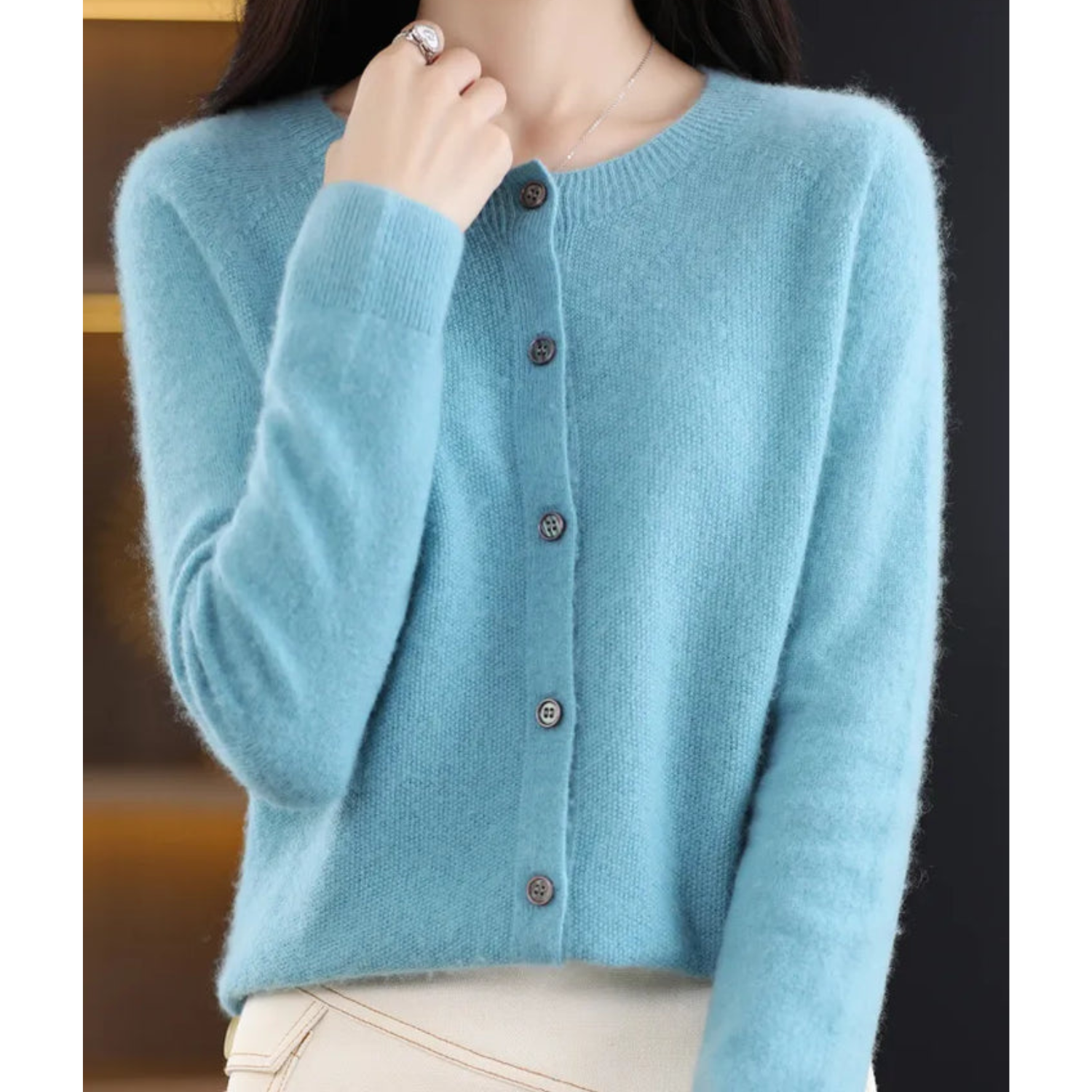Victoria | Pure Merino Wool Women’s Crew-Neck Knitted Jumper