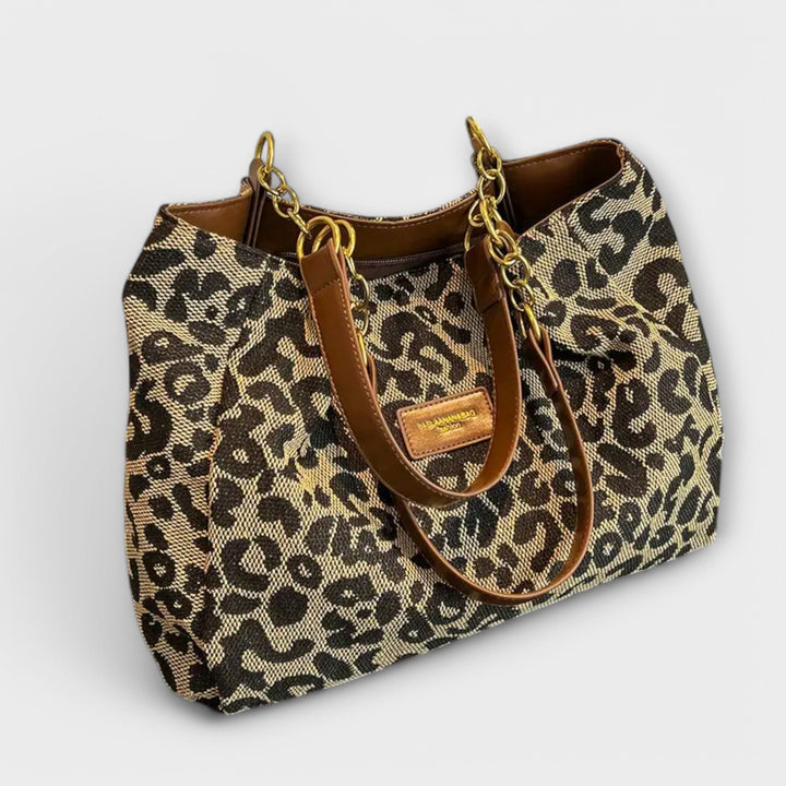 Victoria | Leopard Canvas Tote
