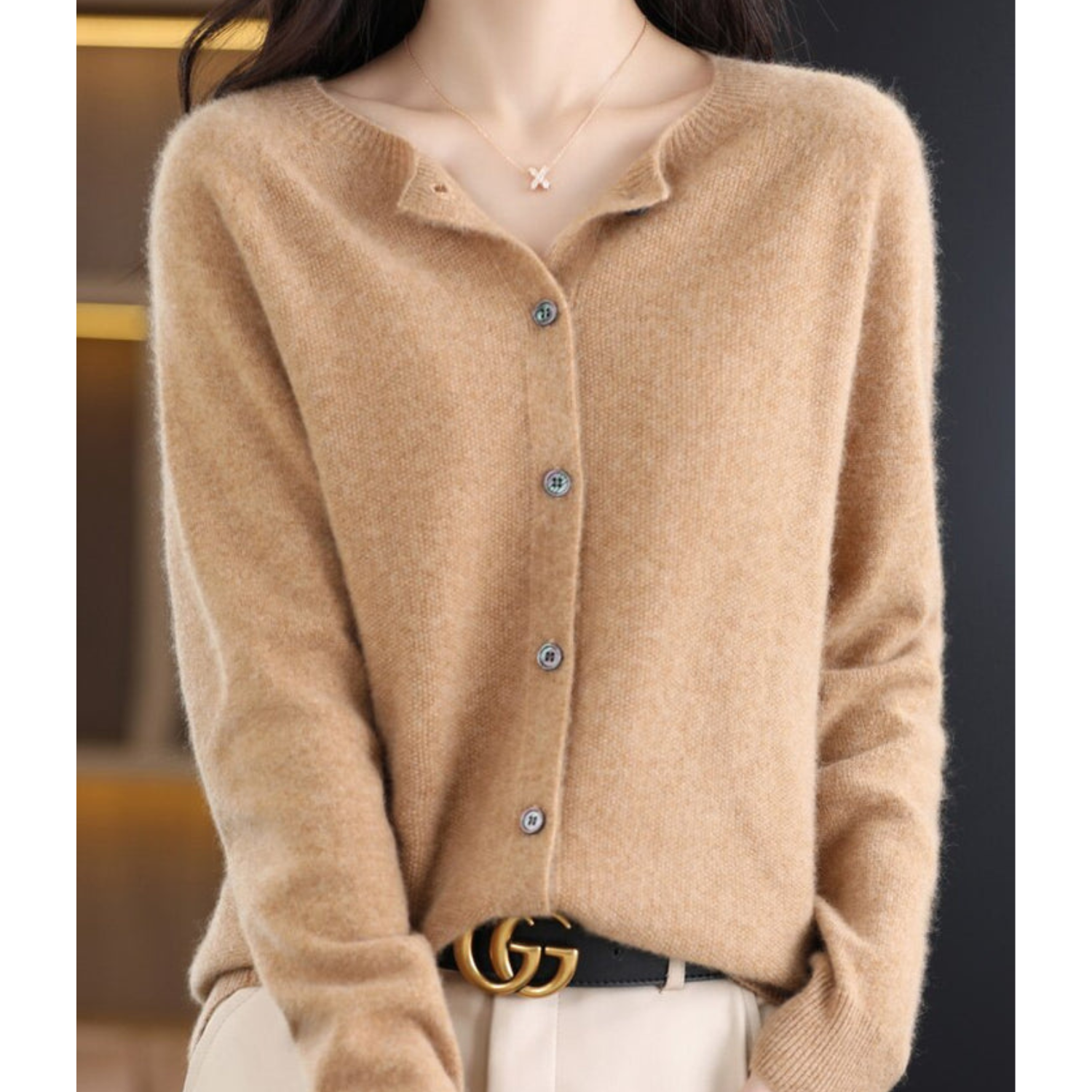 Victoria | Pure Merino Wool Women’s Crew-Neck Knitted Jumper