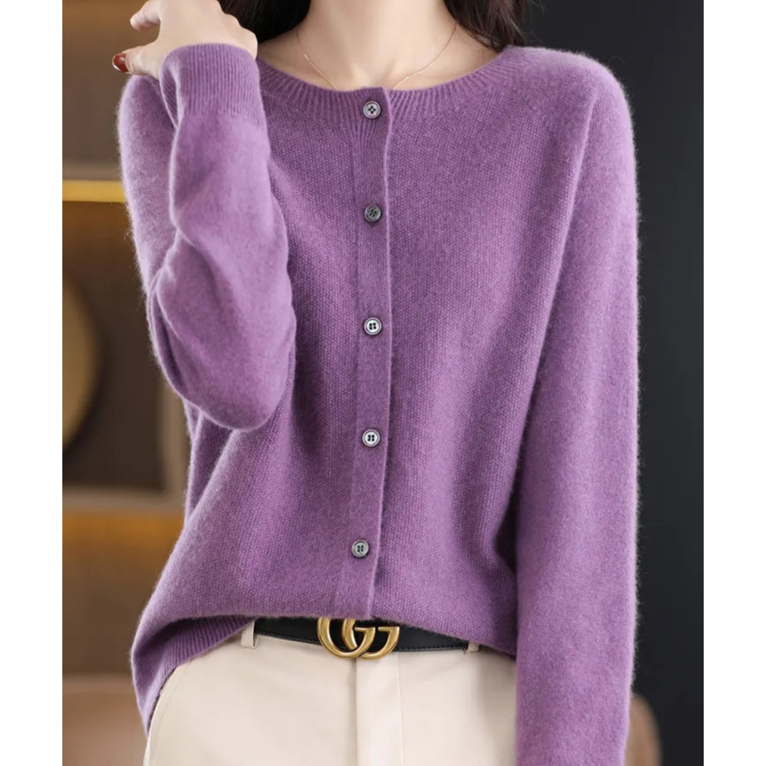 Victoria | Pure Merino Wool Women’s Crew-Neck Knitted Jumper