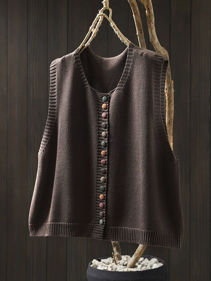 Victoria | Casual Autumn cotton V-Neck Cable Knit Cardigan