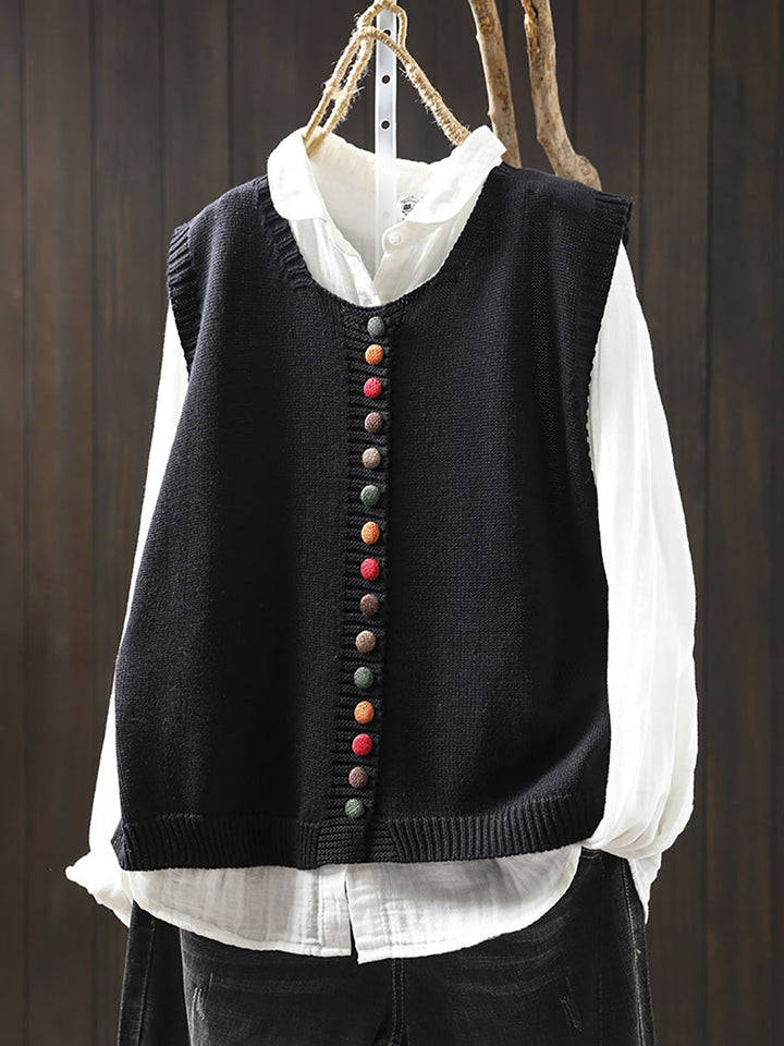 Victoria | Casual Autumn cotton V-Neck Cable Knit Cardigan