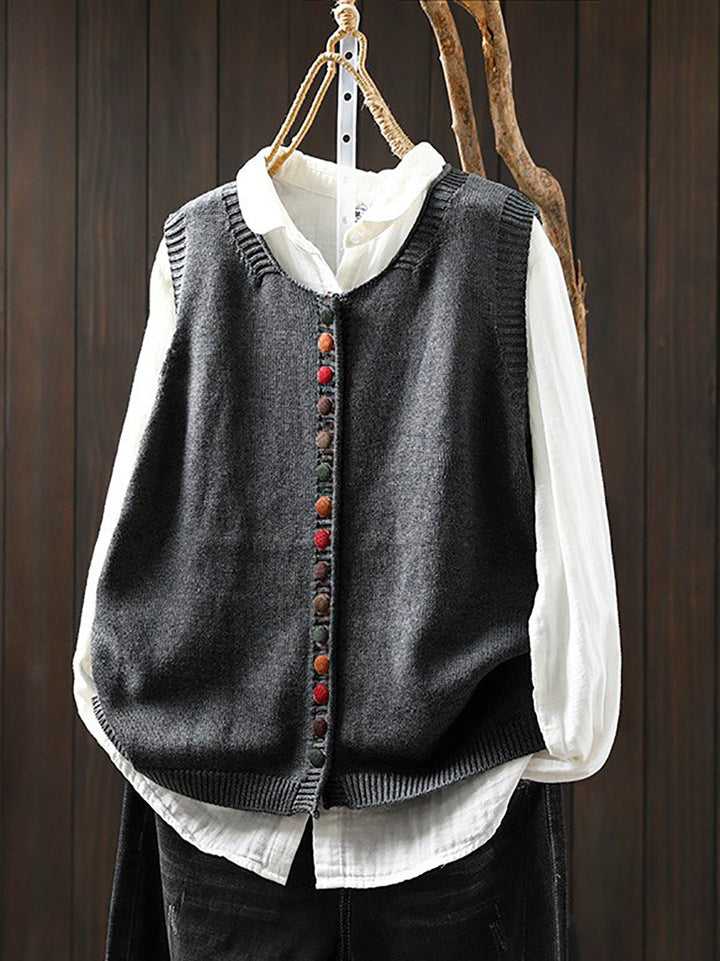 Victoria | Casual Autumn cotton V-Neck Cable Knit Cardigan