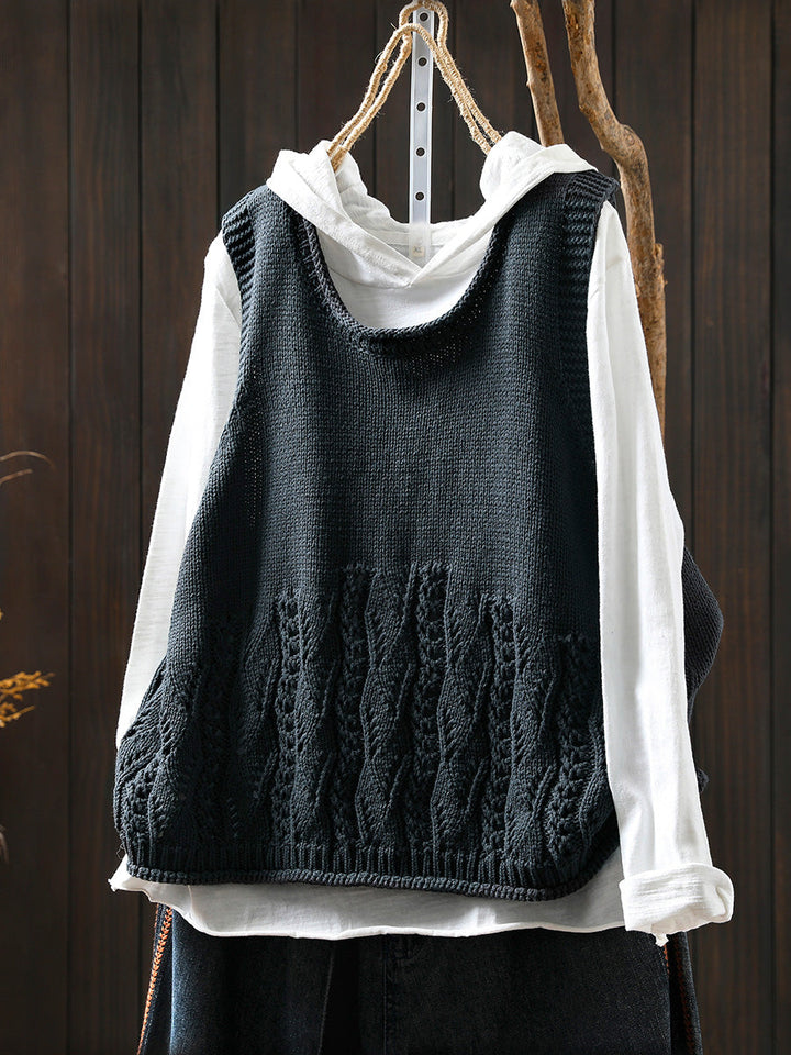 Victoria | Autumn Casual Solid Colour O-Neck Knitted Vest