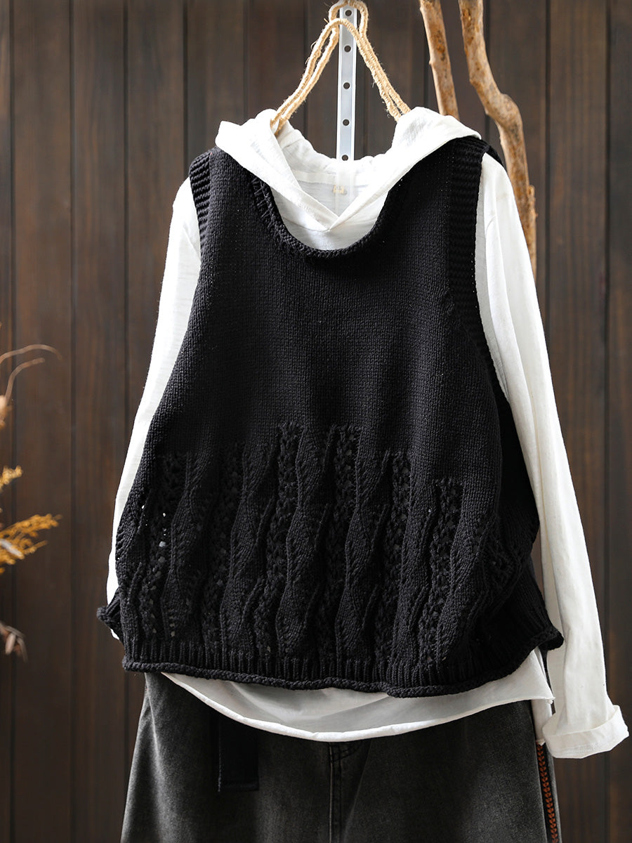 Victoria | Autumn Casual Solid Colour O-Neck Knitted Vest