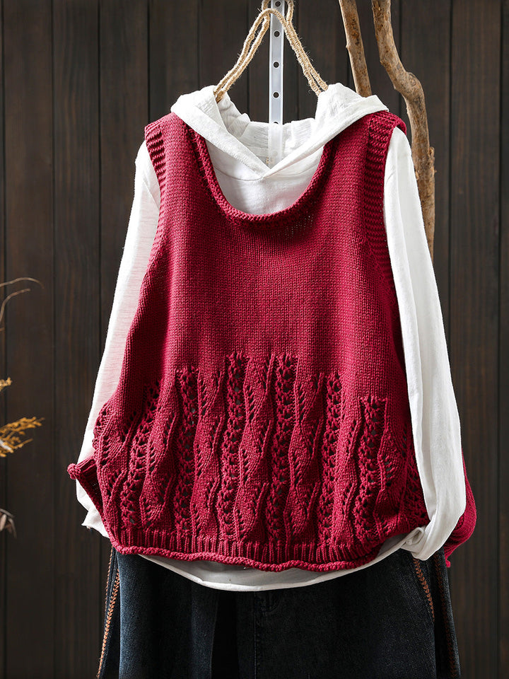 Victoria | Autumn Casual Solid Colour O-Neck Knitted Vest