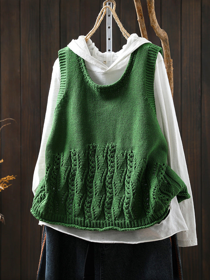 Victoria | Autumn Casual Solid Colour O-Neck Knitted Vest