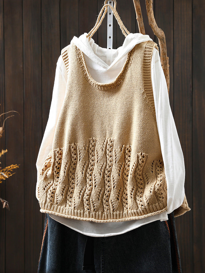 Victoria | Autumn Casual Solid Colour O-Neck Knitted Vest