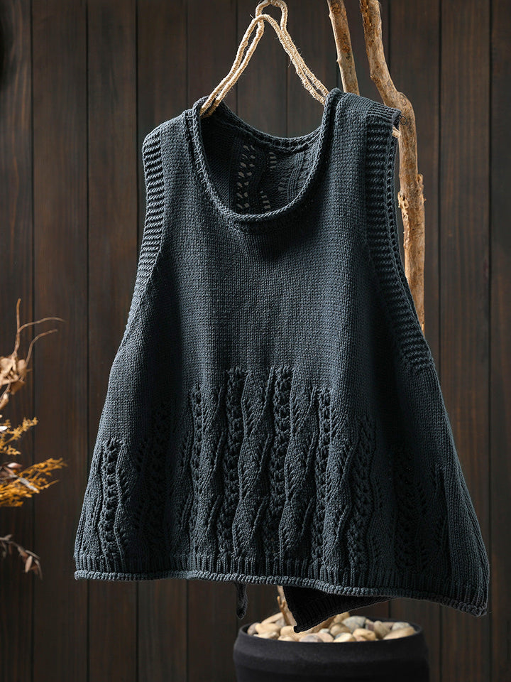 Victoria | Autumn Casual Solid Colour O-Neck Knitted Vest