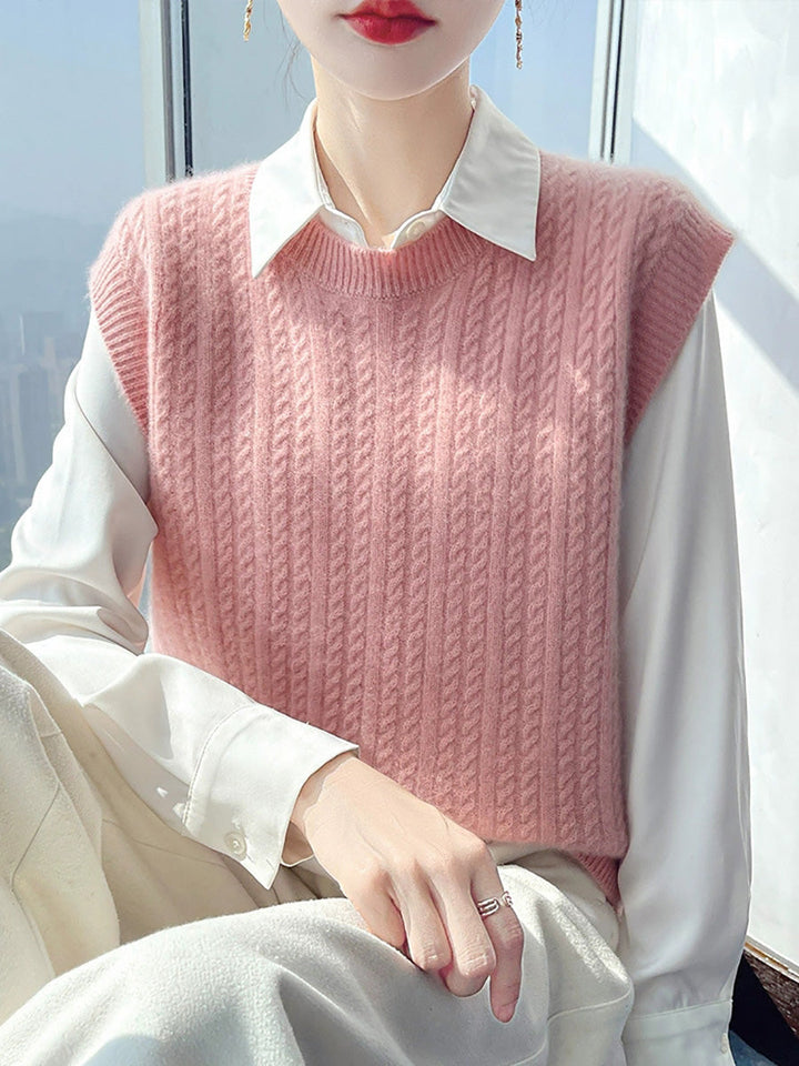 Victoria | Autumn Casual Pure Colour O-Neck Knitted Cardigan