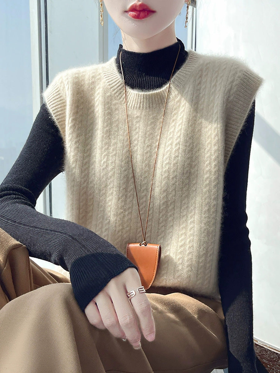 Victoria | Autumn Casual Pure Colour O-Neck Knitted Cardigan