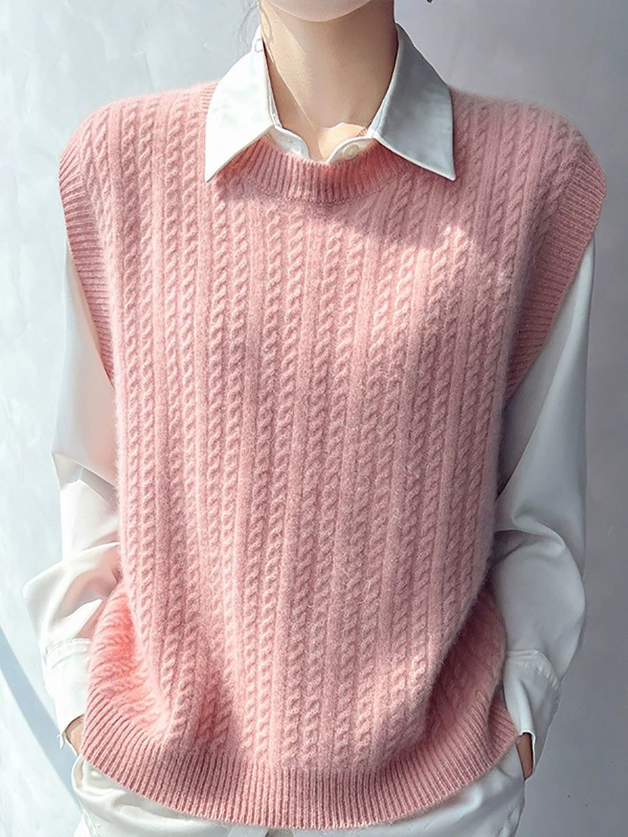 Victoria | Autumn Casual Pure Colour O-Neck Knitted Cardigan