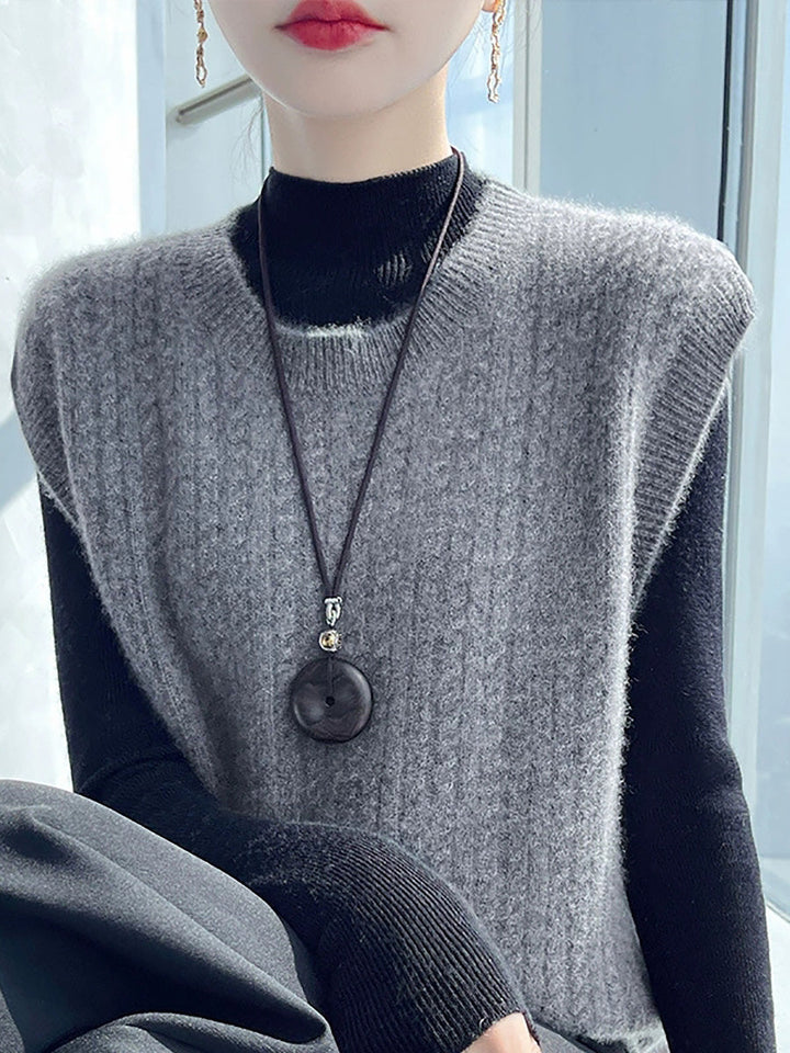 Victoria | Autumn Casual Pure Colour O-Neck Knitted Cardigan