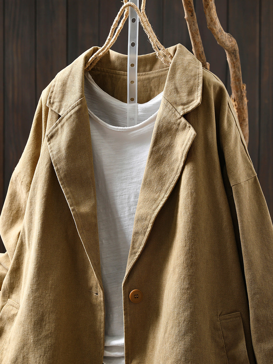 Victoria | Autumn Pure Colour Cotton Jacket