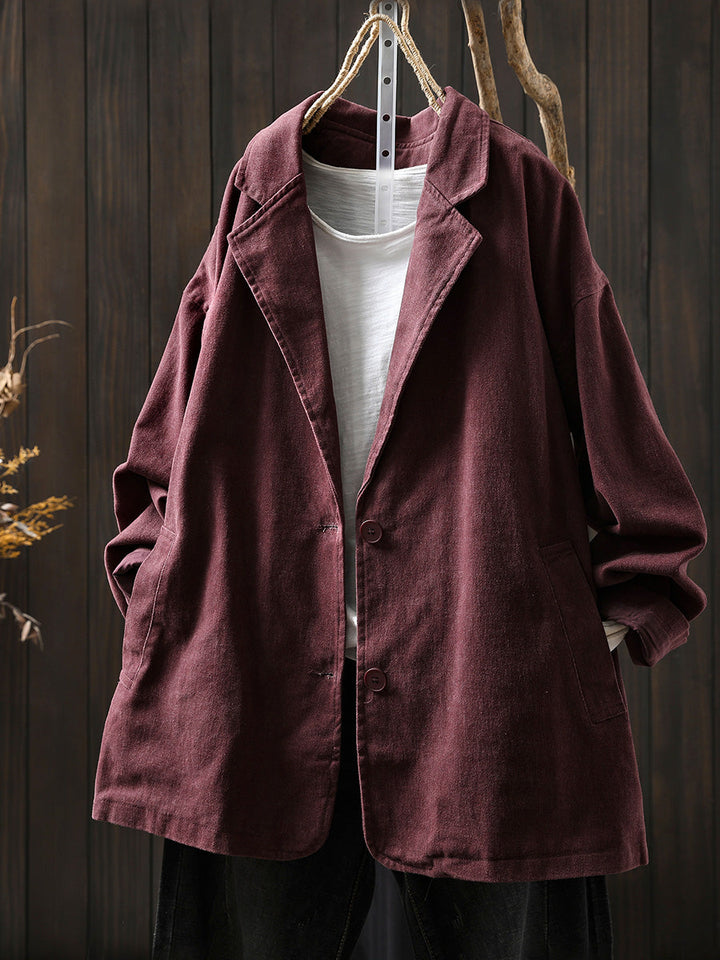 Victoria | Autumn Pure Colour Cotton Jacket