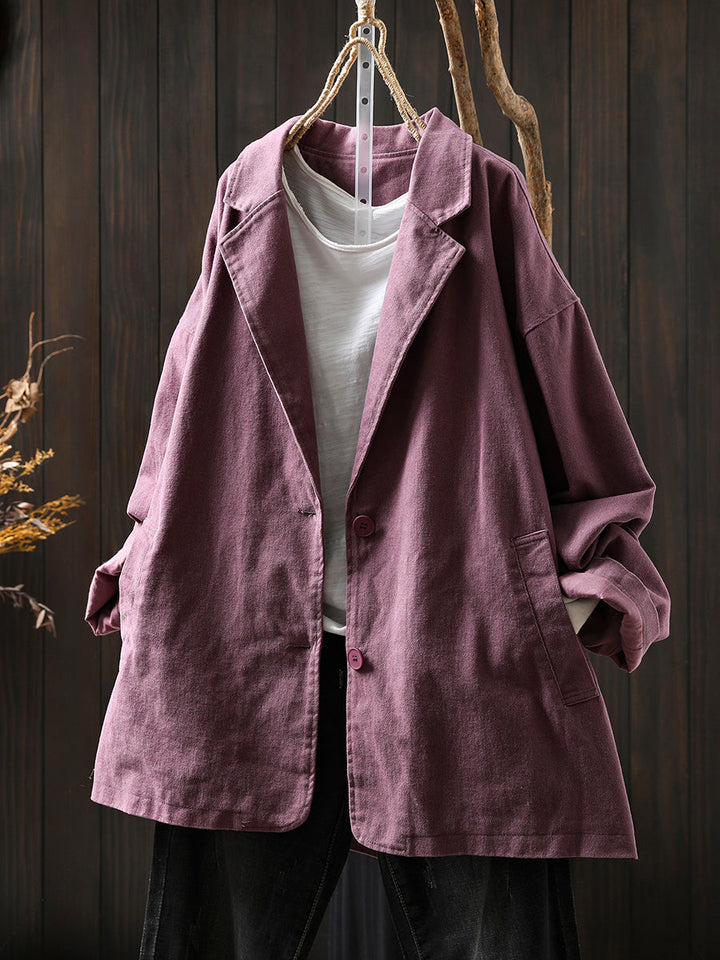 Victoria | Autumn Pure Colour Cotton Jacket