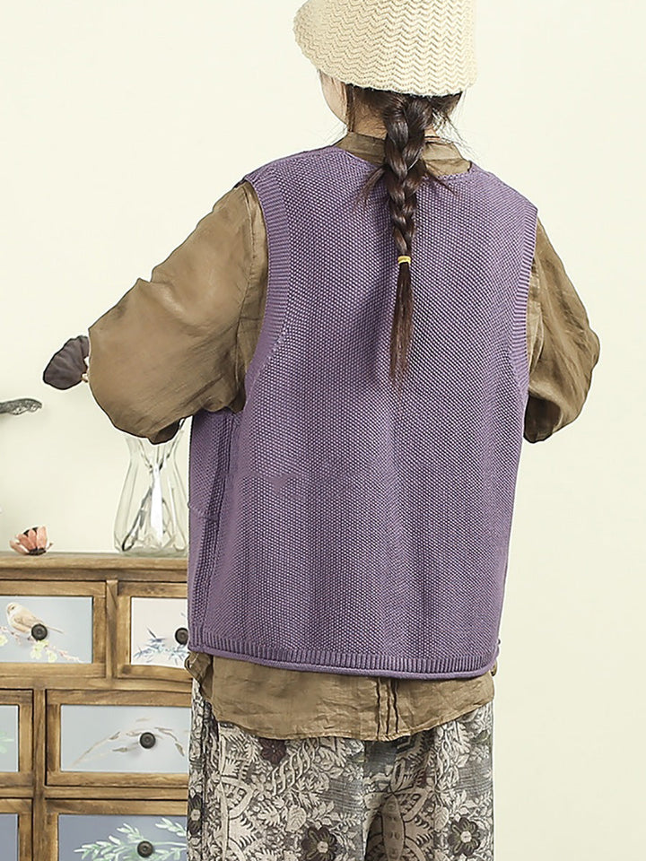 Victoria | Autumn Casual Solid Colour V-Neck Knitted Cardigan