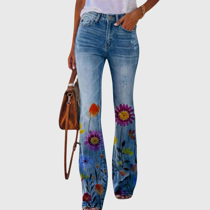 Victoria Pants with Flowers |
