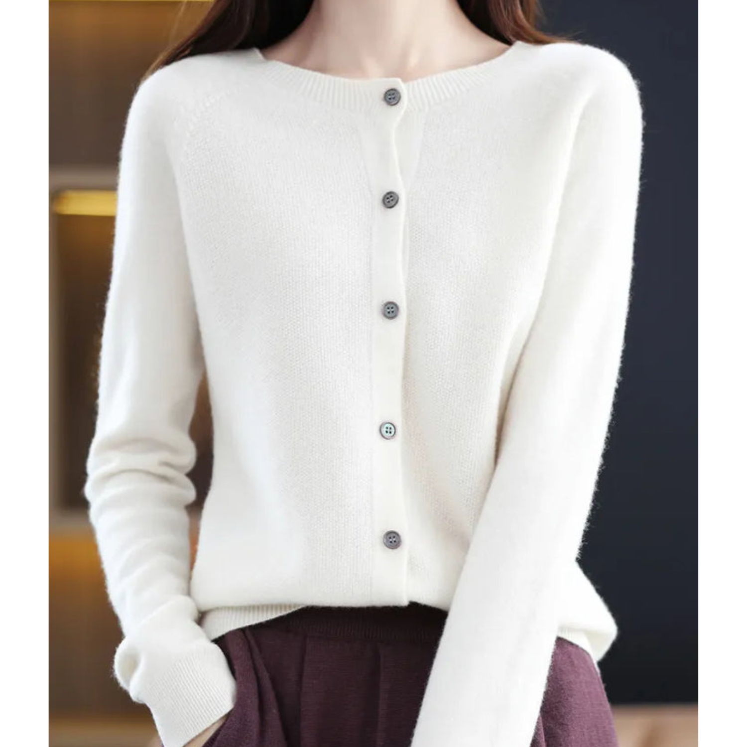 Victoria | Pure Merino Wool Women’s Crew-Neck Knitted Jumper