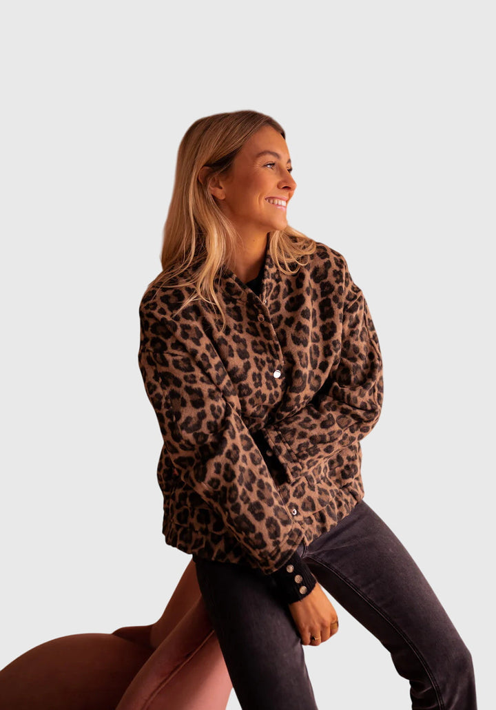 Victoria | Stylish Leopard Print Jacket