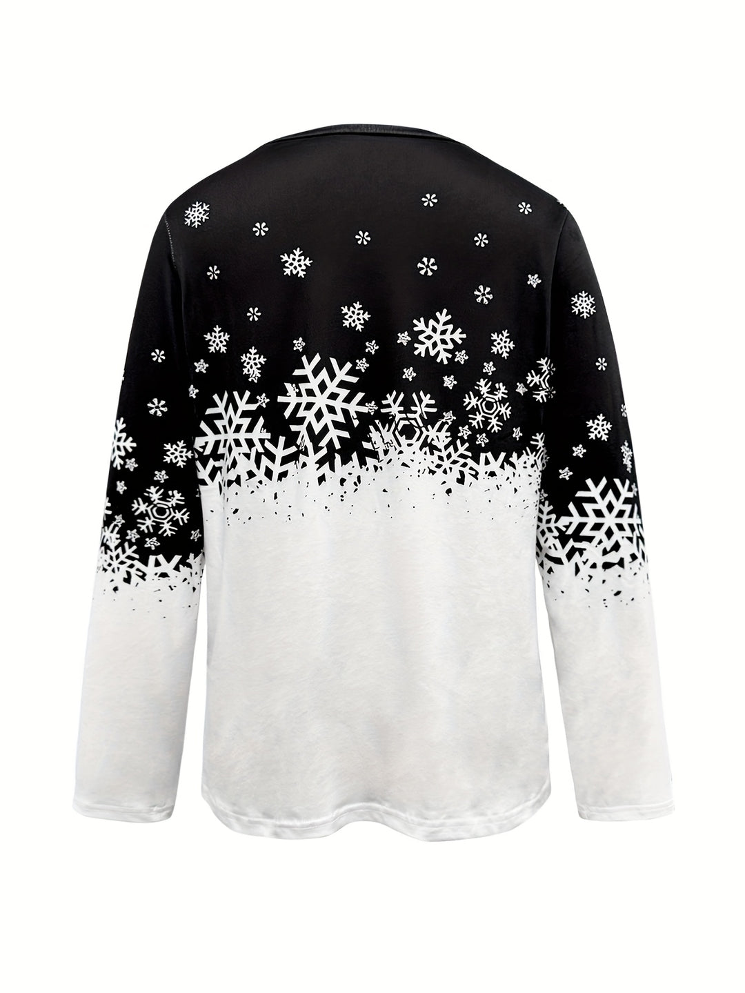 Victoria | Winter Print Long-Sleeve Top
