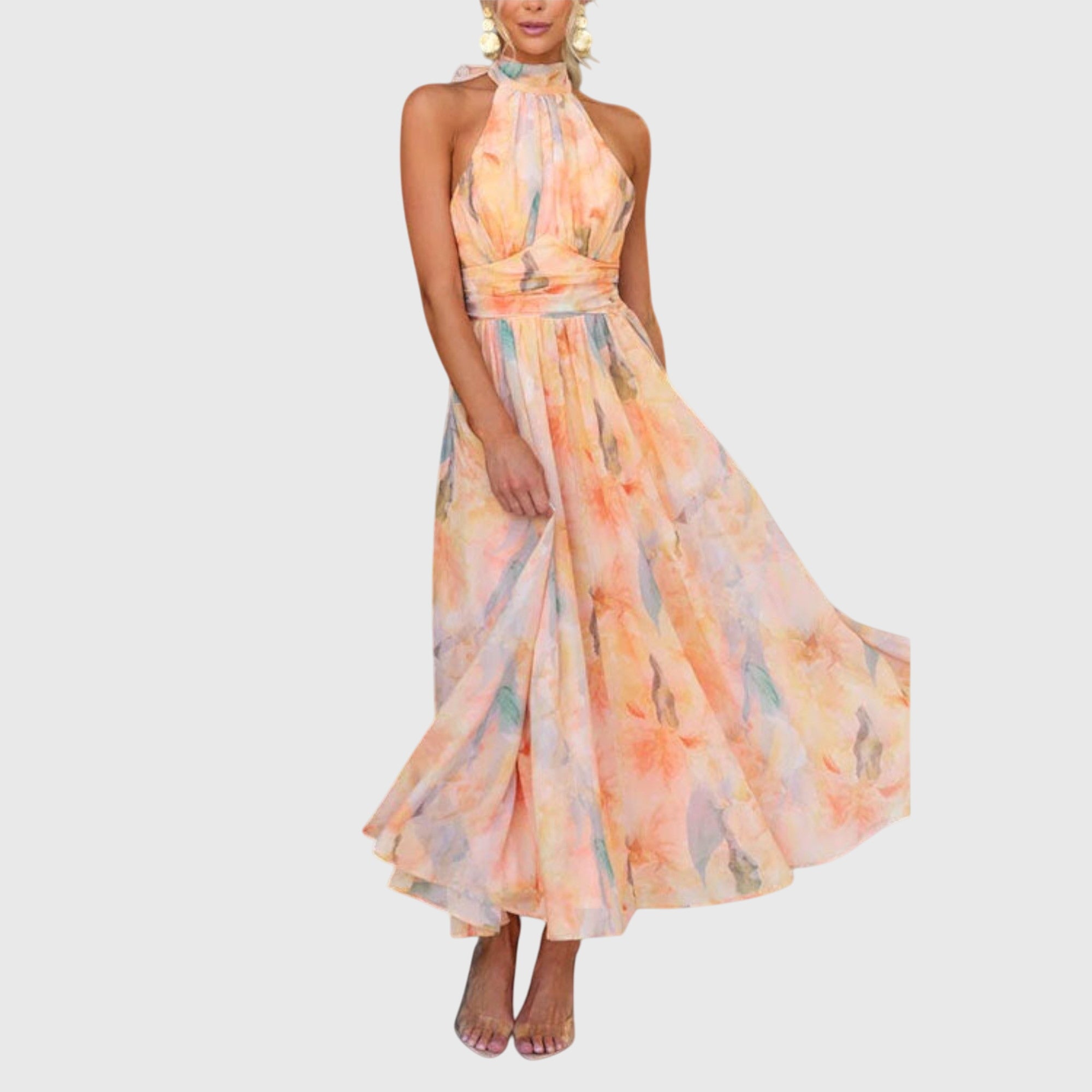 Victoria | Halter Maxi Dress