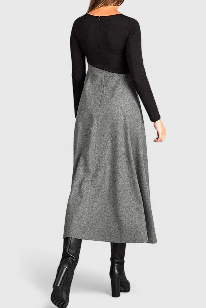 Victoria | Elegant Long Sleeve Maxi Dress