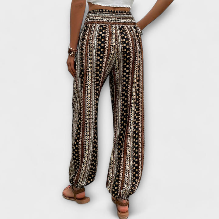 Victoria | Trousers with Ethnic Graphic