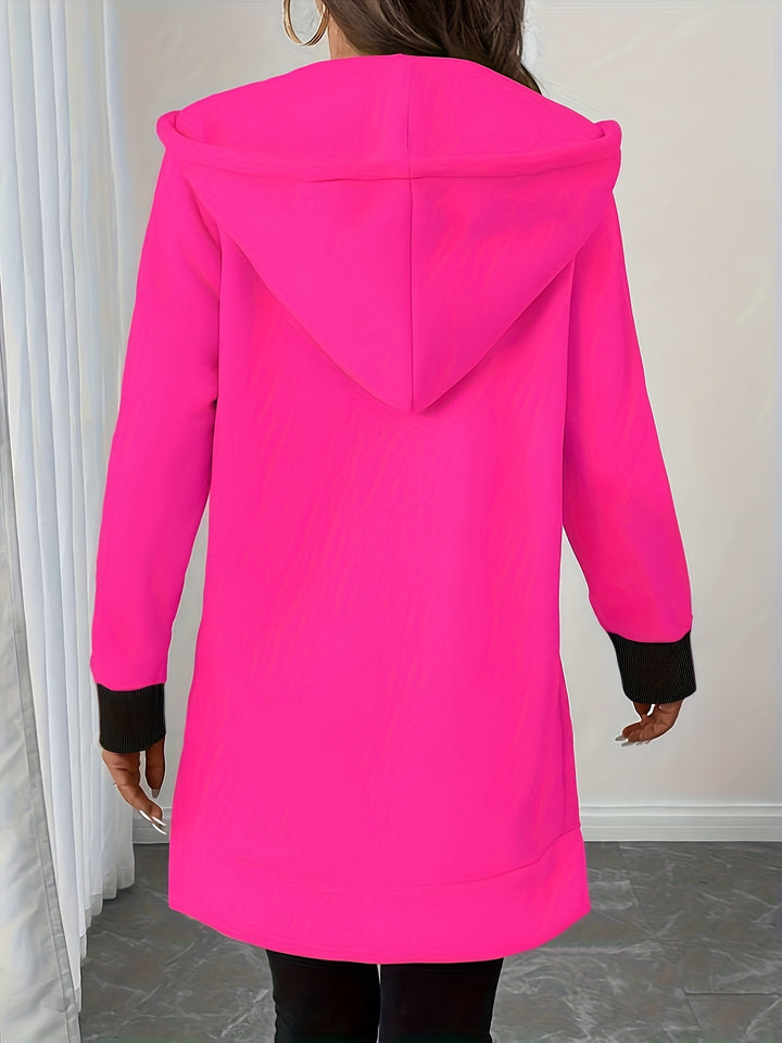 Victoria | Elegant Longline Hoodie