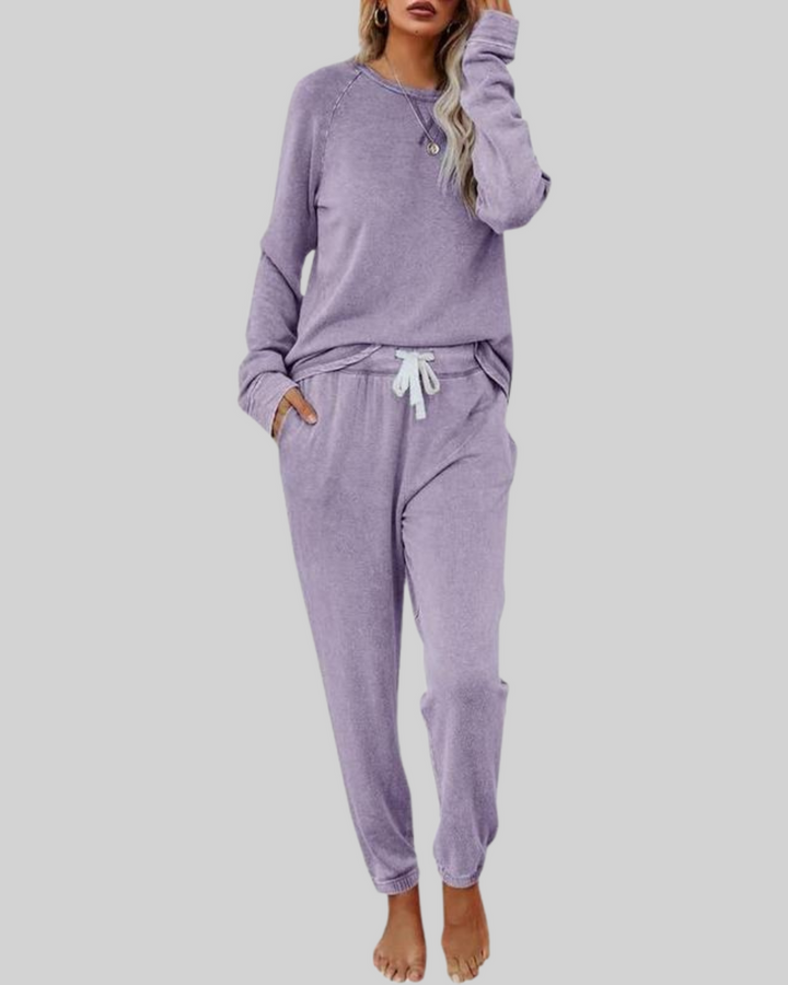 Victoria | Casual Long Sleeve and Sweatpants Set