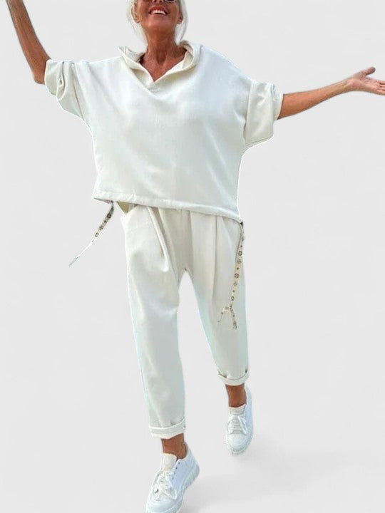 Victoria | Comfortable Hooded Sweatshirt Set