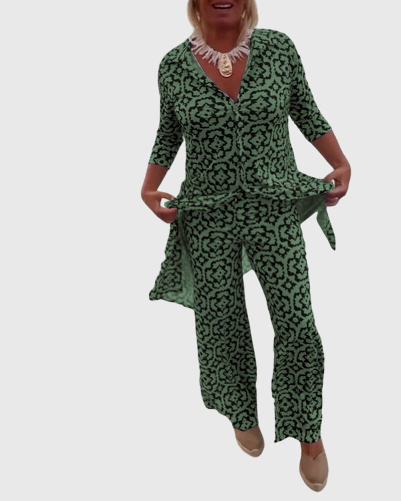 Victoria | Ensemble deux pièces vintage élégant