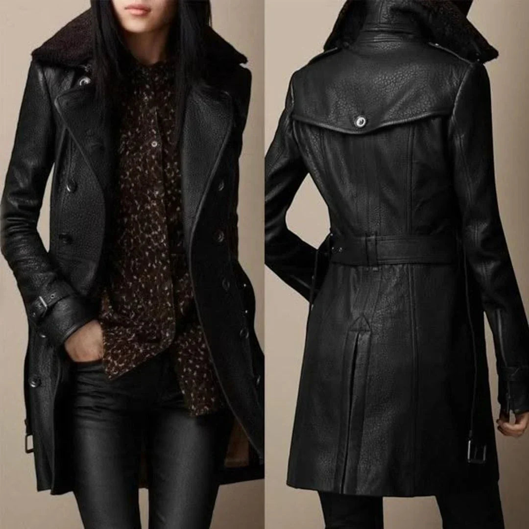 Victoria – Classic Leather Coat