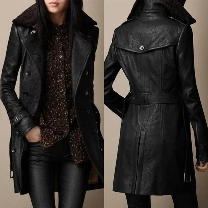 Victoria – Classic Leather Coat