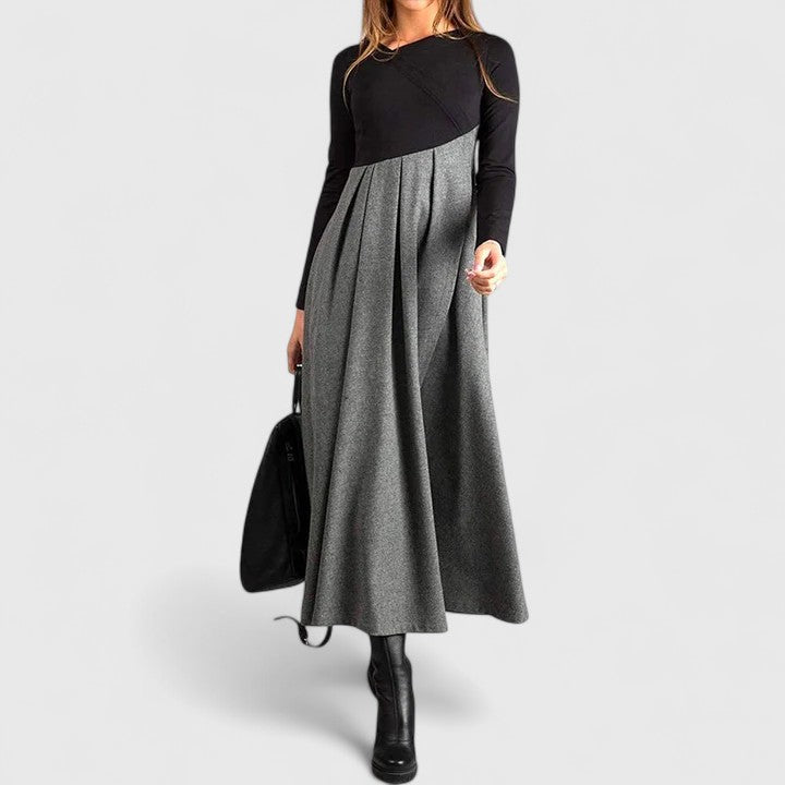 Victoria | Elegant Long Sleeve Maxi Dress