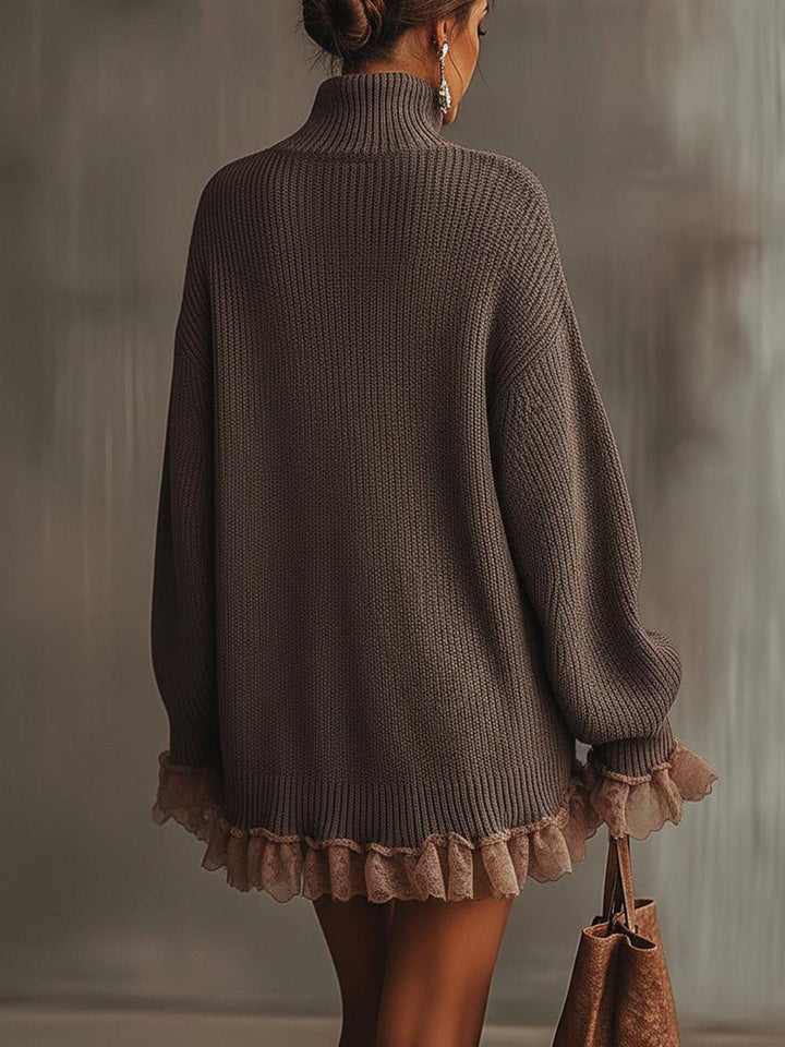 Victoria | Ruffled jumper dress — Soft, warm & romantic
