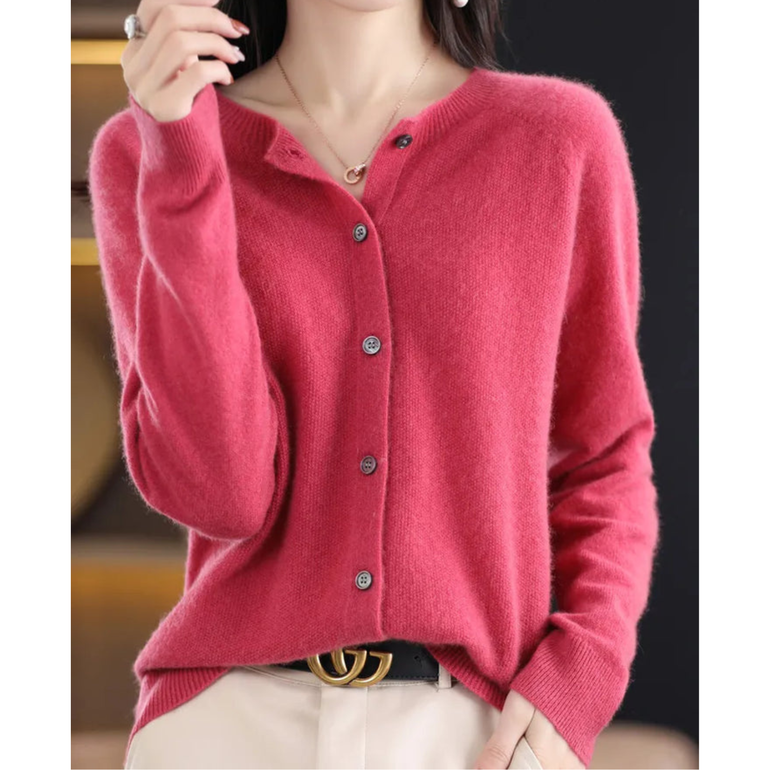Victoria | Pure Merino Wool Women’s Crew-Neck Knitted Jumper