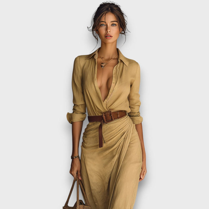 Victoria | Elegant Maxi Wrap Dress